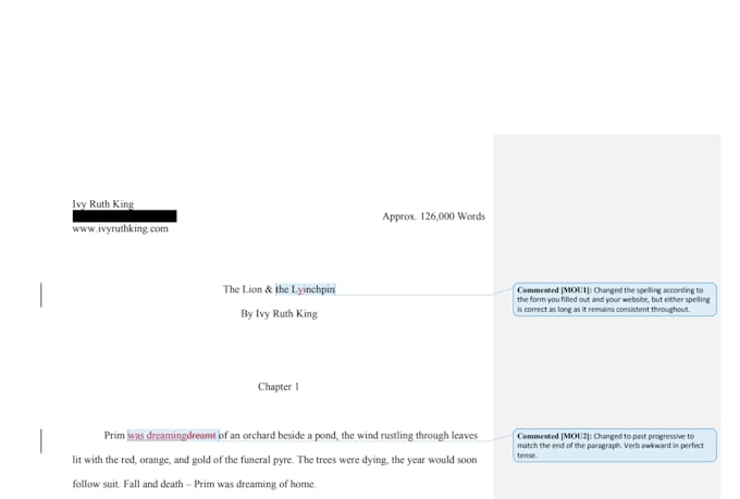 meticulously edit your book or academic project